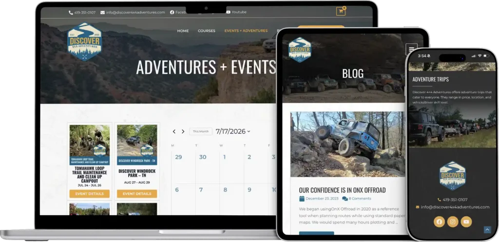 4x4 mobile friendly design